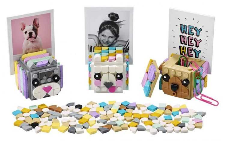 Die Foto-Würfel aus der Lego-Reihe DOTS können Kinder kreativ gestalten. Foto: Lego GmbH