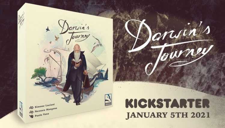 Das Brettspiel Darwins Journey läuft aktuell bei Kickstarter und handelt von der Evolutionstheorie. Bild: Thundergyph Games